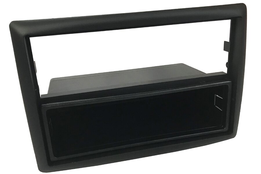 Renault Megane II Facelift (2006-2008) Single DIN car radio fascia adapter (MATT BLACK)