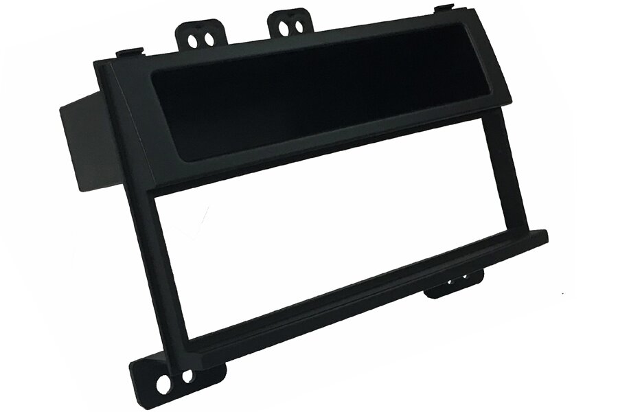 Hyundai i20 (2008-2012) Single DIN car audio fascia with fixed pocket (MATT BLACK)