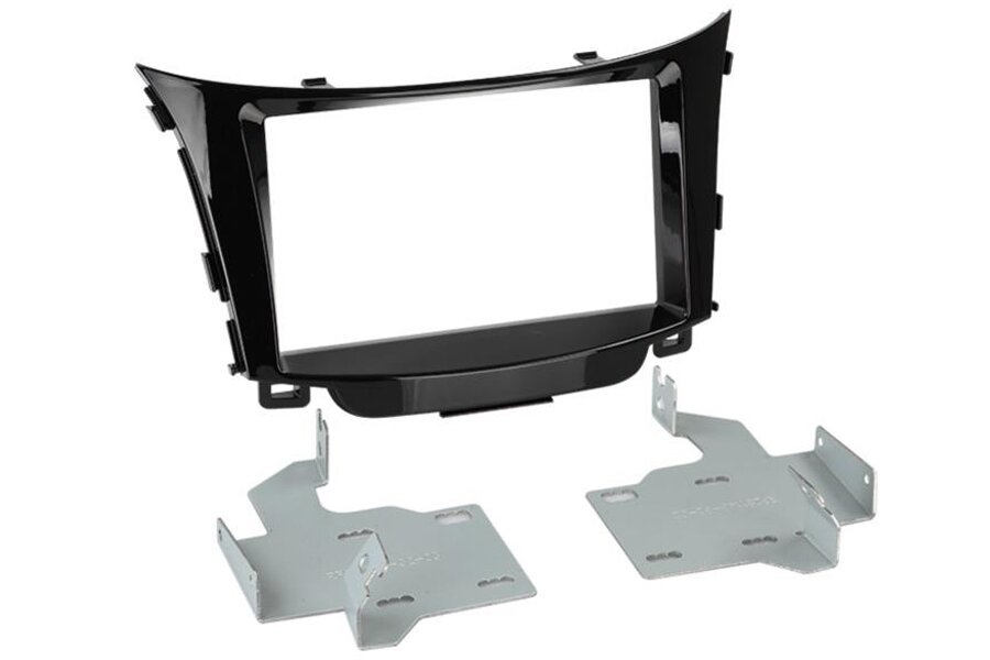 Hyundai i30 (2012-2017) Double DIN car radio fascia adapter panel (PIANO BLACK)
