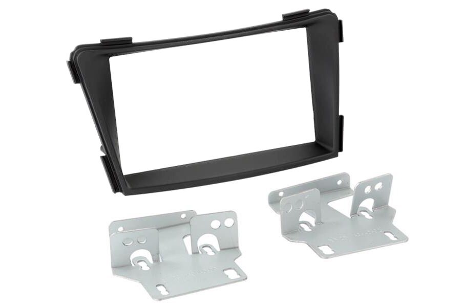 Hyundai i40 (2011 Onwards) Double DIN car radio fascia adapter (WITHOUT OEM NAVIGATION) MATT BLACK