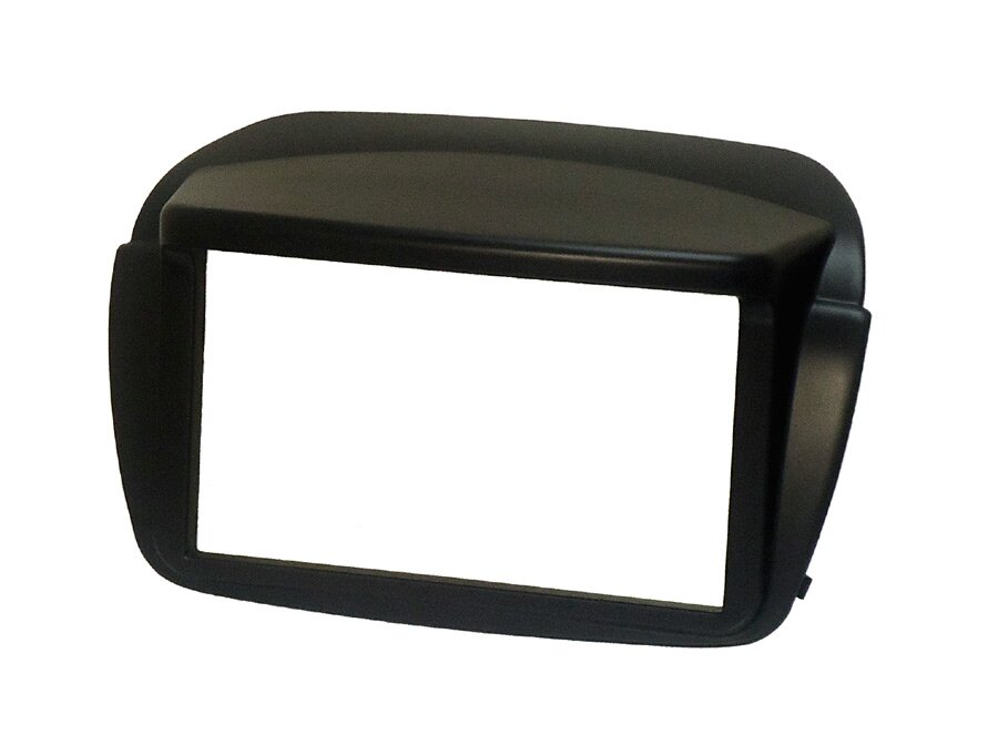 Fiat Doblo and Vauxhall Combo Double DIN car radio fascia adapter panel (MATT BLACK)