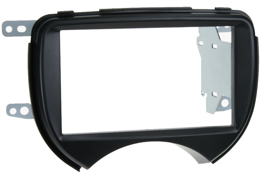 Nissan Micra K13 (2010-2017) Double DIN car radio fascia (MATT BLACK)