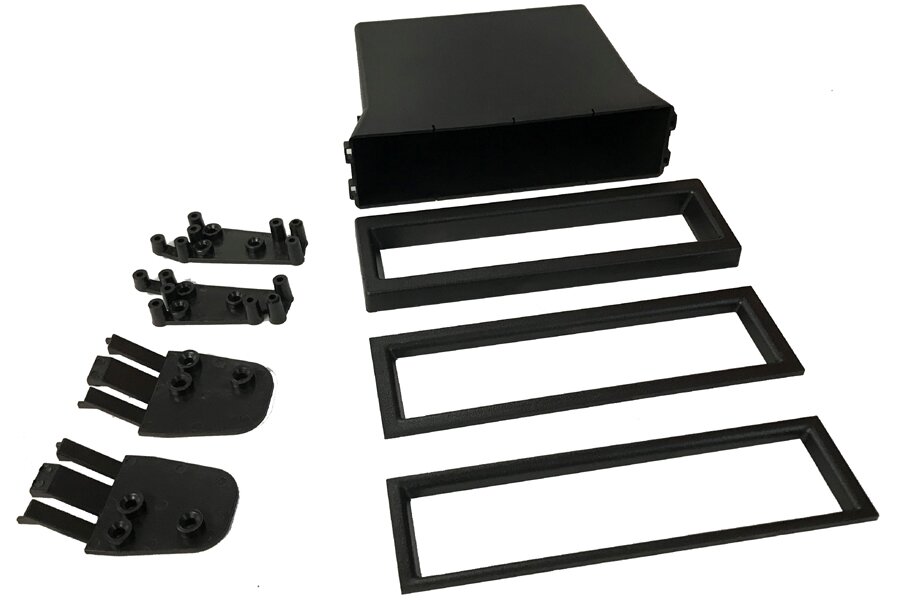 Mazda (Various models) Single DIN car audio pocket/ fascia trim kit (MATT BLACK)