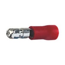 Red Male Bullet 4mm (Pack Of 100)