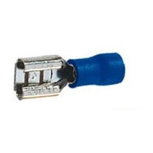 Blue spade push-on 6.3mm