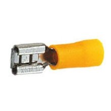 Yellow Spade 6.3mm female push-on