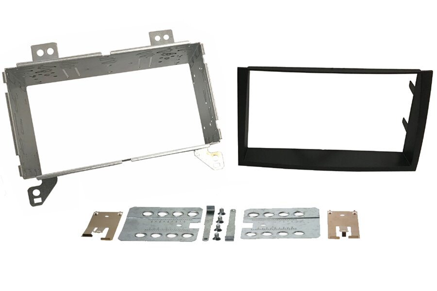 Kia Cee'd (2009-2012) Pro_cee'd (2008-2012) Double DIN car audio fascia radio cage kit (MATT BLACK)