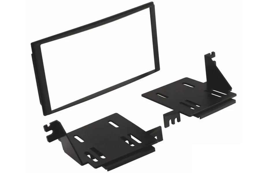 Kia Sorento (2006-2009) Double DIN car stereo fascia adapter (MATT BLACK)