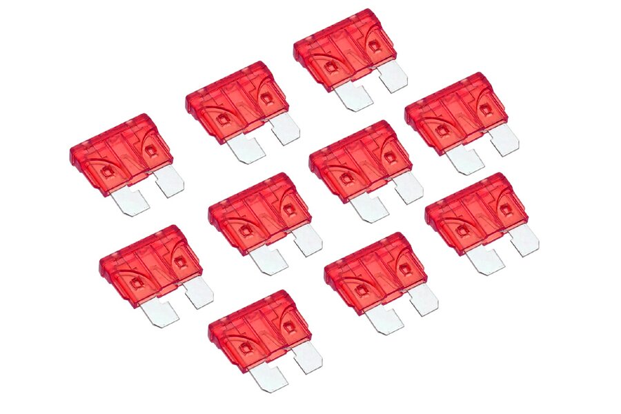 10 Amp standard ATO/ ATC blade fuses (10pcs pack)