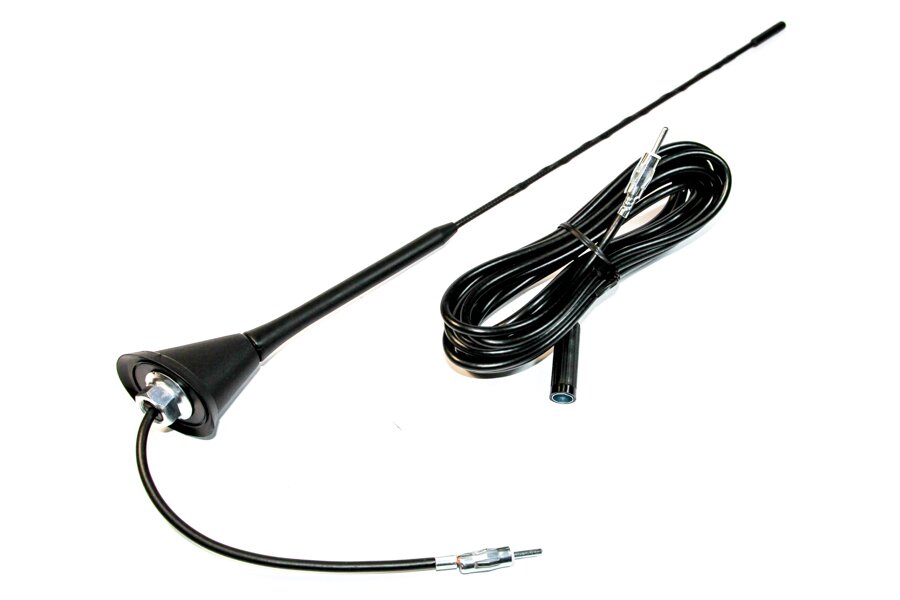 Universal replacement anti noise car roof mount aerial/ antenna/ mast (75 Degree Angle)