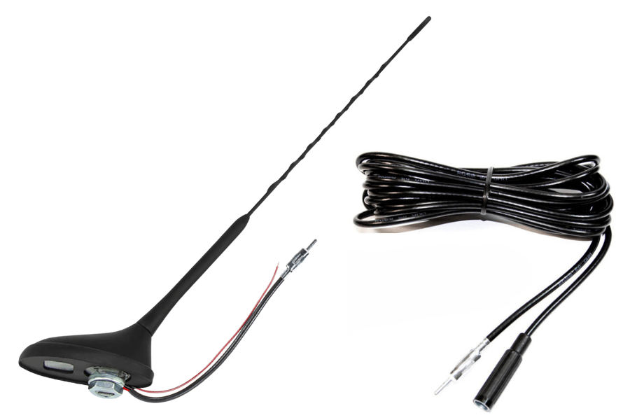 PSA Groupe (Citroen/ Peugeot) AM/FM active roof mount antenna with 450cm cable extension lead