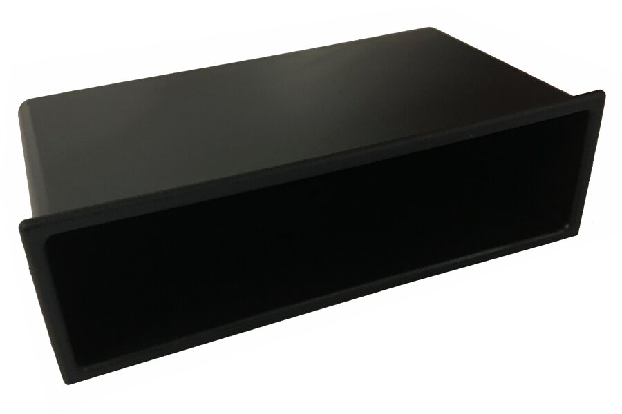 Universal push fit Single DIN fascia pocket (BLACK)