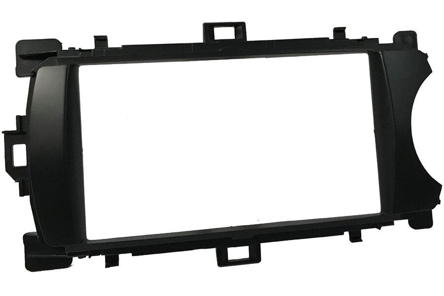 Toyota Yaris (2012 Onwards) RHD Double DIN car audio fascia adapter panel (MATT BLACK)