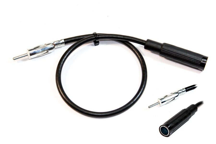 30cm car aerial antenna extension cable (DIN Plug Connector to DIN Socket)