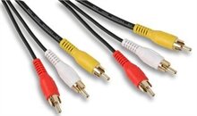 AV lead 3 x phono to 3 x phono 1m