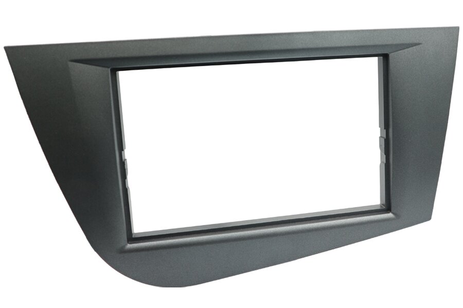 Seat Leon (2005-2012) Double DIN car audio fascia adapter panel (DARK GREY)