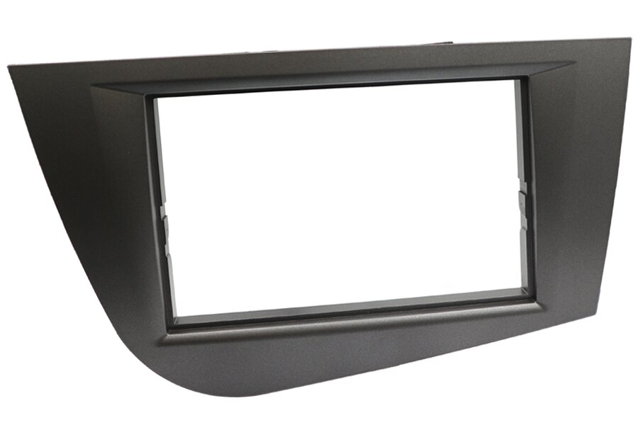 Seat Leon (2005-2012) Double DIN car audio fascia adapter panel (GARDENA SILVER)