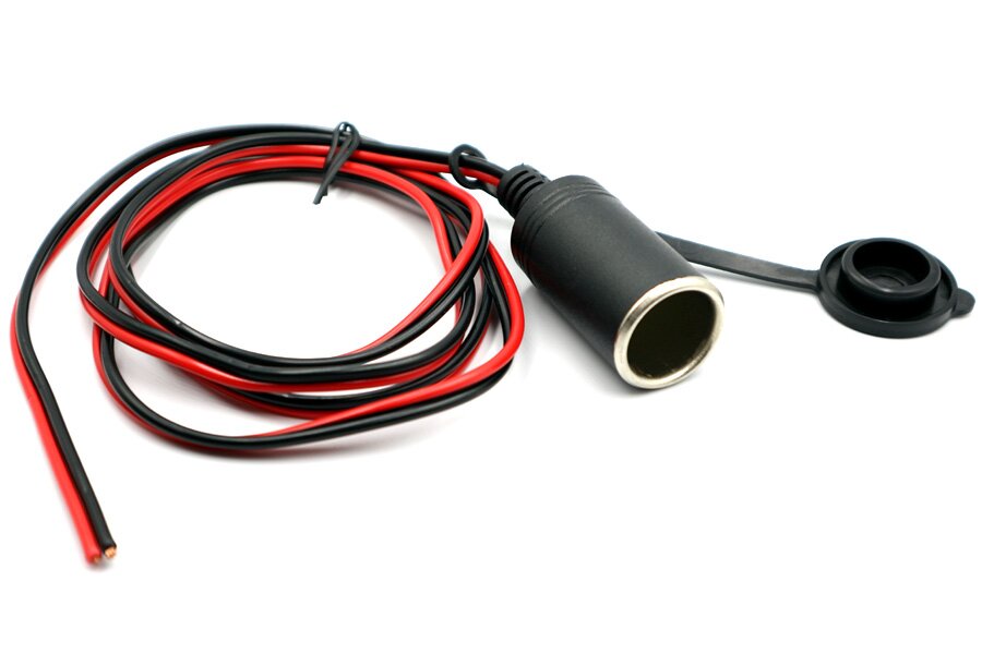 Hard wire cigarette lighter power socket for 12V chargers