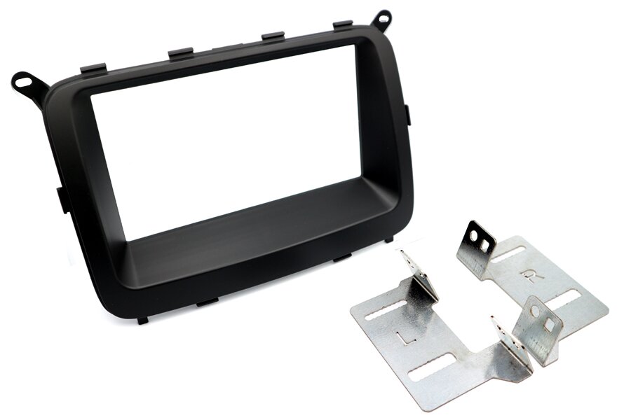Kia Carens 3rd Gen (RP) (2013-2020) Double DIN car audio fascia adapter panel (MATT BLACK)