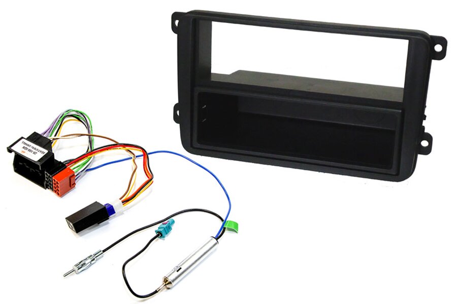 Volkswagen Single DIN car stereo upgrade fitting kit (Without SWC) Single Fakra
