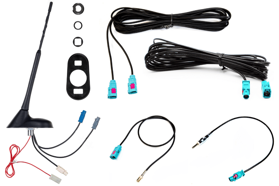GPS/ DAB & AM/FM Combiflex car audio roof antenna set with GPS/ DAB and FM extensions