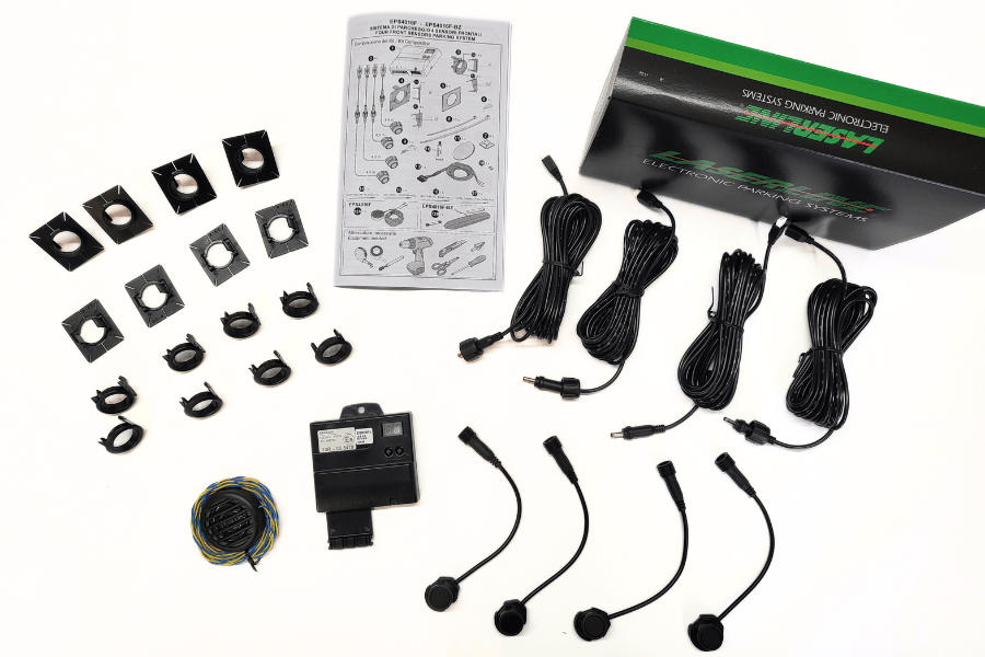 Laserline EPS4016F FRONT 4 flush fit OEM style aftermarket front bumper parking sensor system