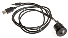  USB & 3.5mm AUX socket extension 