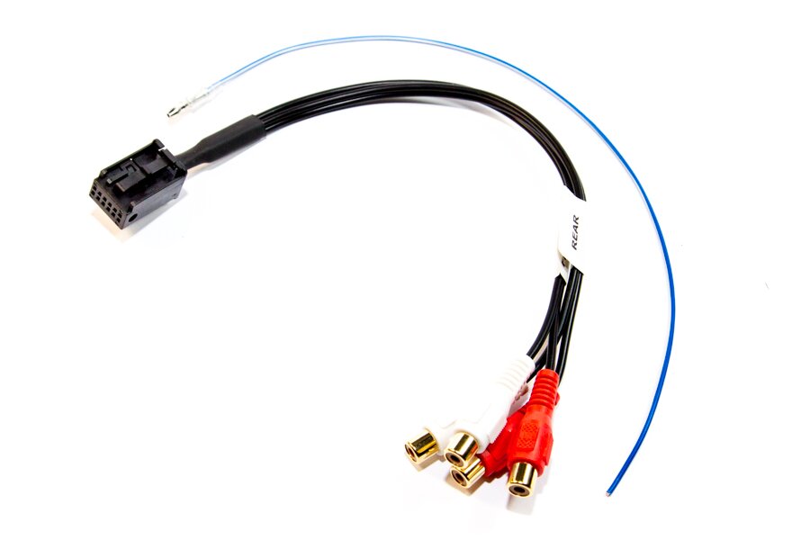 Line output adapter for Audi/ VW (Quadlock to 4 RCA's) for aftermarket amplifiers