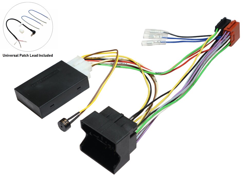 Citroen/ Peugeot steering wheel control and parking sensor retention interface 