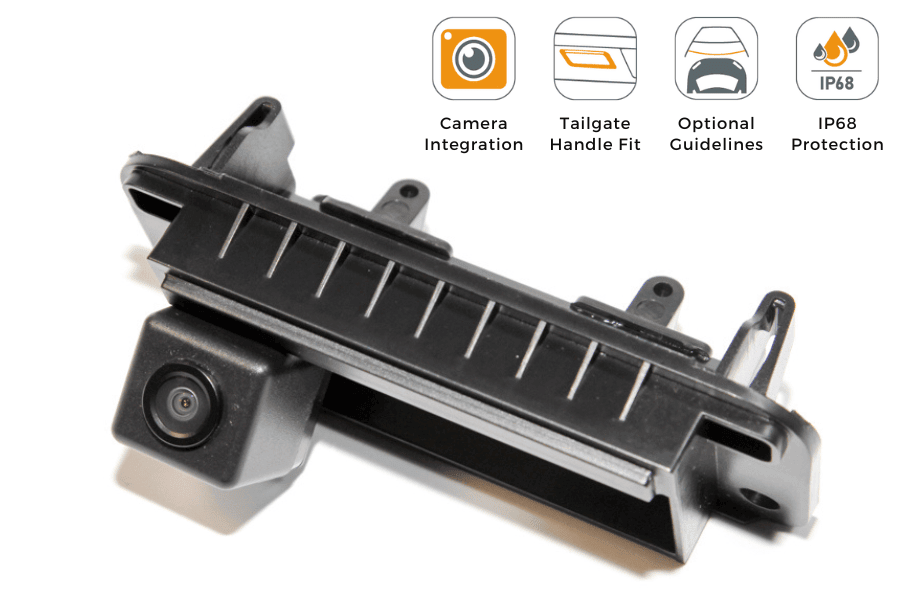 Mercedes C-Class W204 (2007-2014) reverse view tailgate handle camera (NTSC)