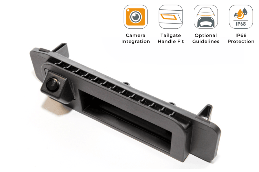 Mercedes C-Class, SLK-Class (2015-2020) Tailgate handle rear view camera (NTSC)