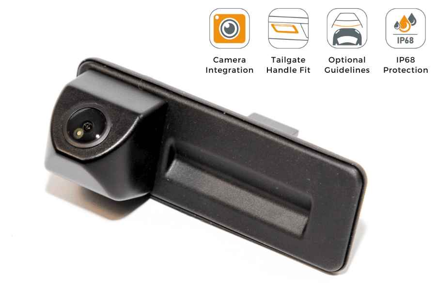 Audi A1, Skoda Fabia/ Octavia/ Rapid/ Yeti reverse view tailgate handle camera