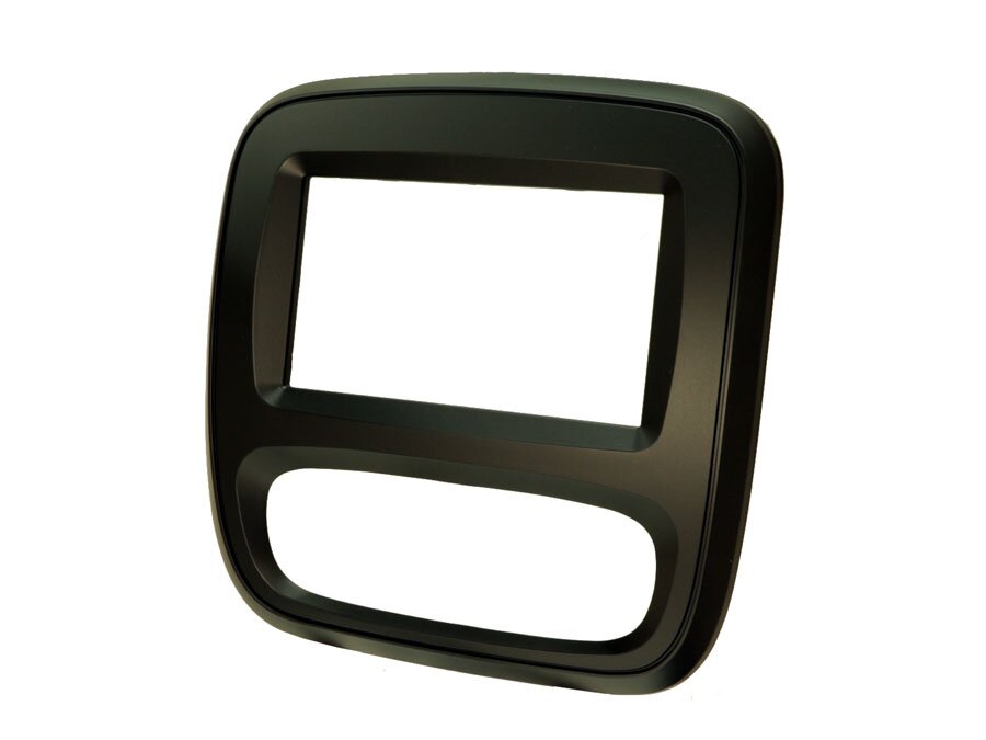 Renault Trafic, Nissan NV300, Vauxhall Vivaro (2014>) Double DIN fascia adapter (MATT BLACK)