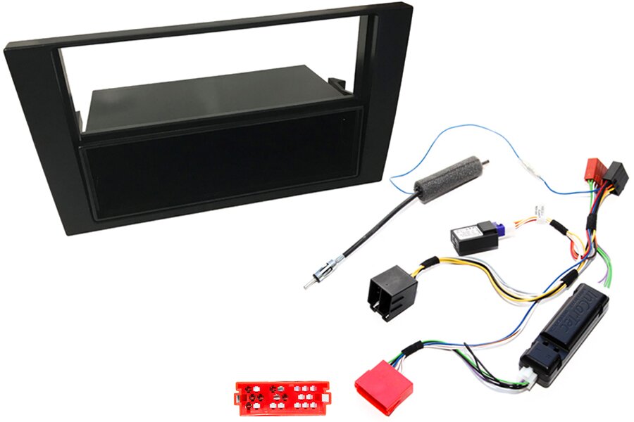 Audi A4 (B7) Single/Double DIN car stereo fitting kit with CANbus ignition (REAR AMPLIFIED)