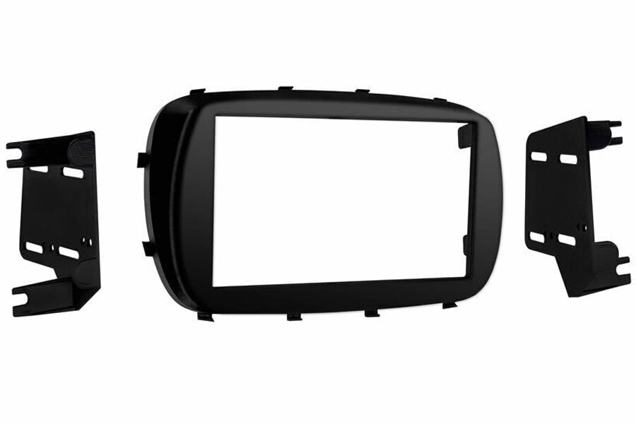 Fiat 500X (2014 Onwards) Double DIN car radio fascia adapter panel (MATT BLACK)
