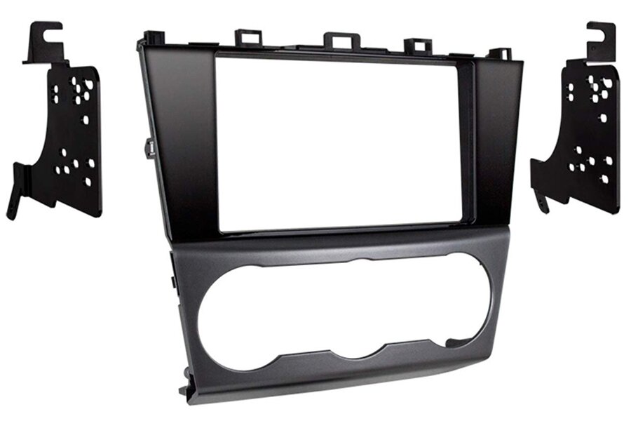 Subaru Impreza, XV (2015 Onwards) Double DIN car audio fascia adapter (SILVER/GLOSS BLACK)