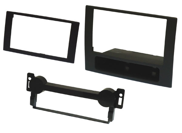 Dodge Caliber, Jeep Compass/ Patriot Double DIN car radio fascia adapter panel (MATT BLACK)