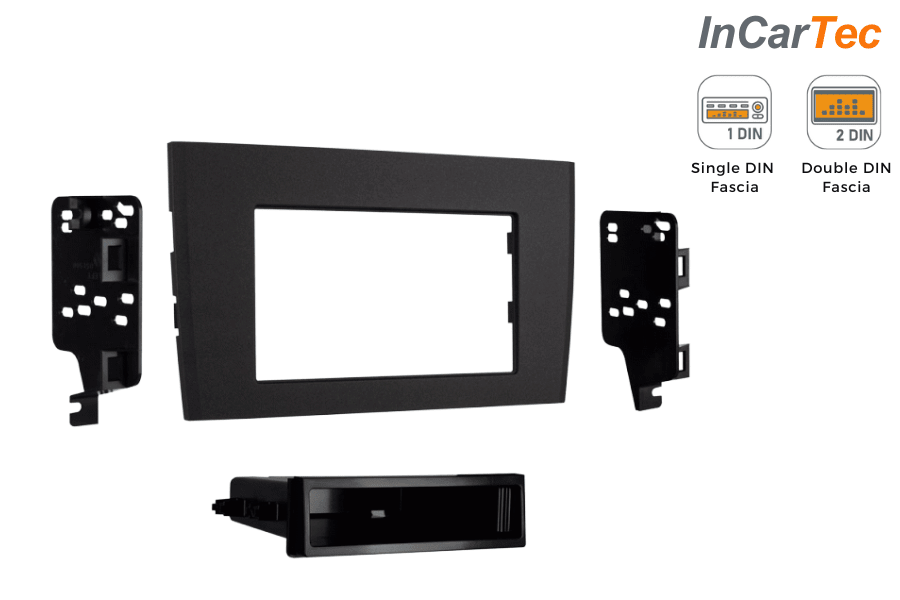 Volvo XC90 (2006-2014) Single/ Double DIN car audio stereo fascia adapter panel (MATT BLACK)