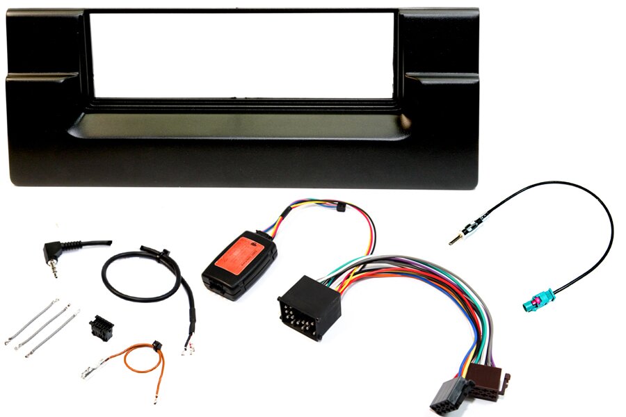BMW E39 5 Series Single DIN car stereo upgrade fitting kit (ROUND PIN CONNECTION)
