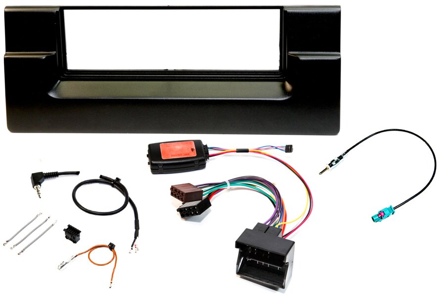 BMW E39 5 Series single DIN car stereo upgrade fitting kit (QUADLOCK CONNECTION)