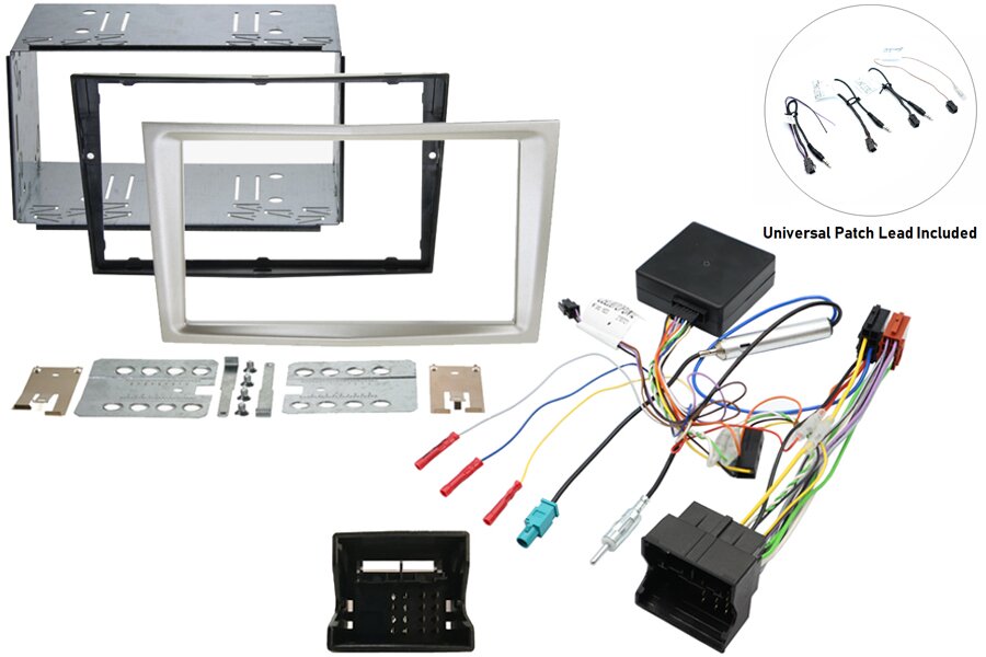 Vauxhall Double DIN car stereo upgrade fitting kit with Steering Controls (CHAMPAGNE BEIGE)