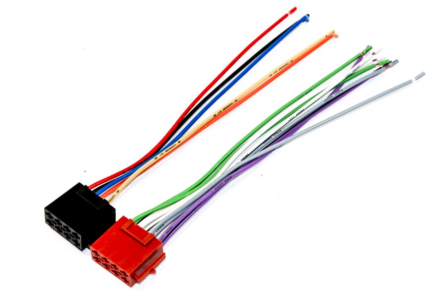 Male ISO power and speaker to bare wire