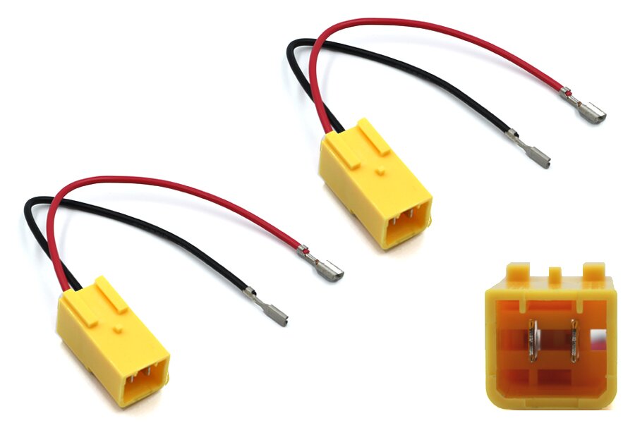Peugeot 106,205,306,405,406,605, Citroen car audio speaker adapter cable leads (Pair)