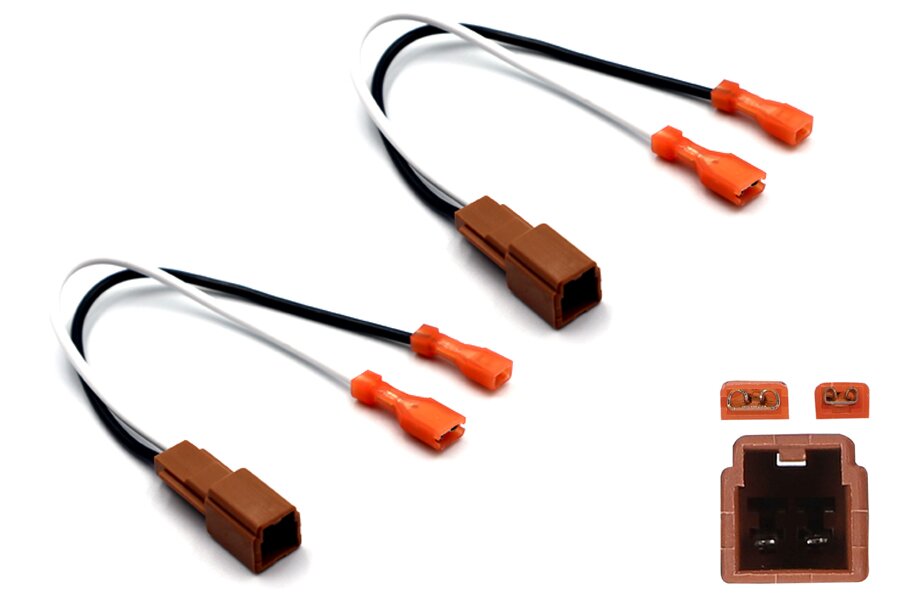 Nissan 350z, Skyline R33, R34, Elgrand, Micra K11, Patrol speaker adapter cables leads (pair)