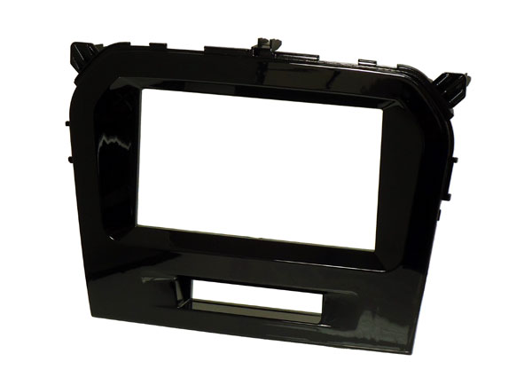 Suzuki Vitara (2015-2024) Double DIN car audio fascia adapter panel (GLOSS BLACK)
