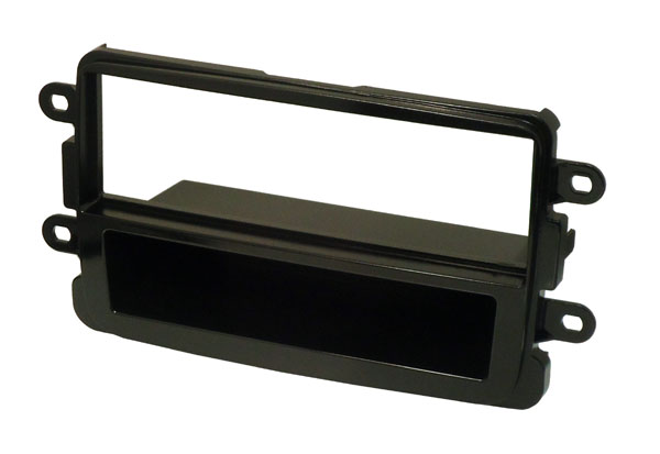 Dacia/ Renault Single DIN car audio fascia adapter panel (GLOSS BLACK)