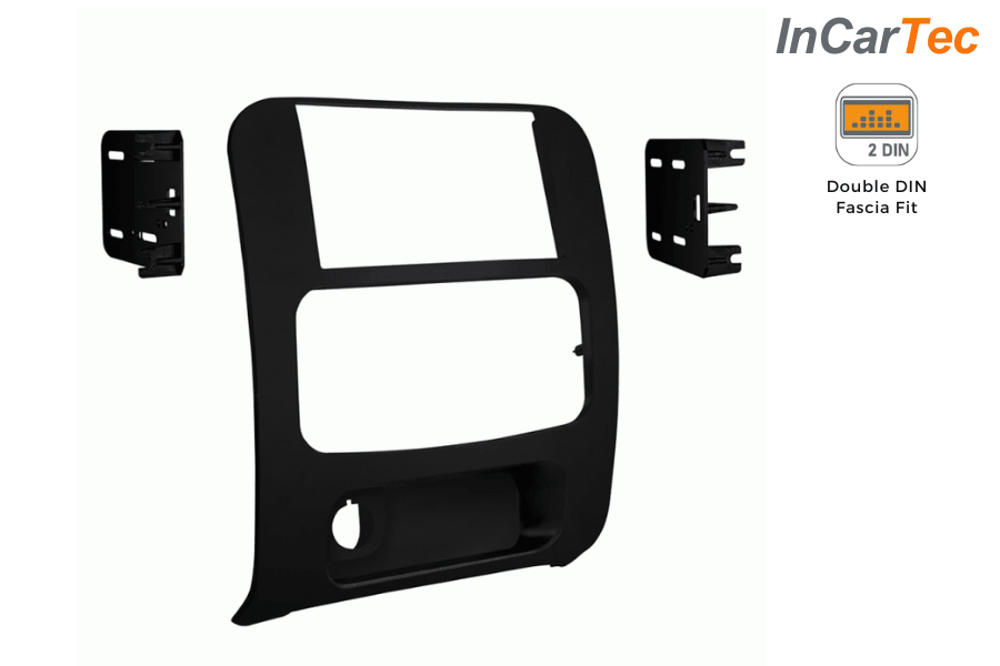 Jeep Cherokee/ Liberty (2002-2007) Double DIN car stereo fascia adapter panel (MATT BLACK)