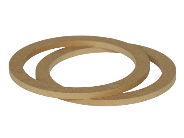 165mm (6.5 inch) MDF Spacer rings for 165mm speakers (8mm Depth) PAIR