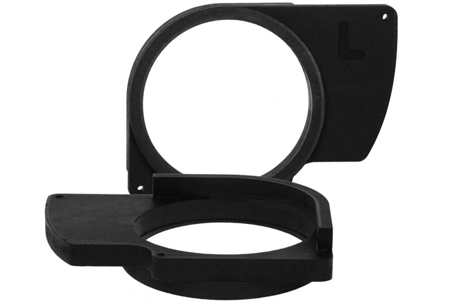 BMW 3 Series (E46) Coupe and Cabrio (1999 - 2006) 165mm (6.5 inch) speaker panel adapter rings (MDF)
