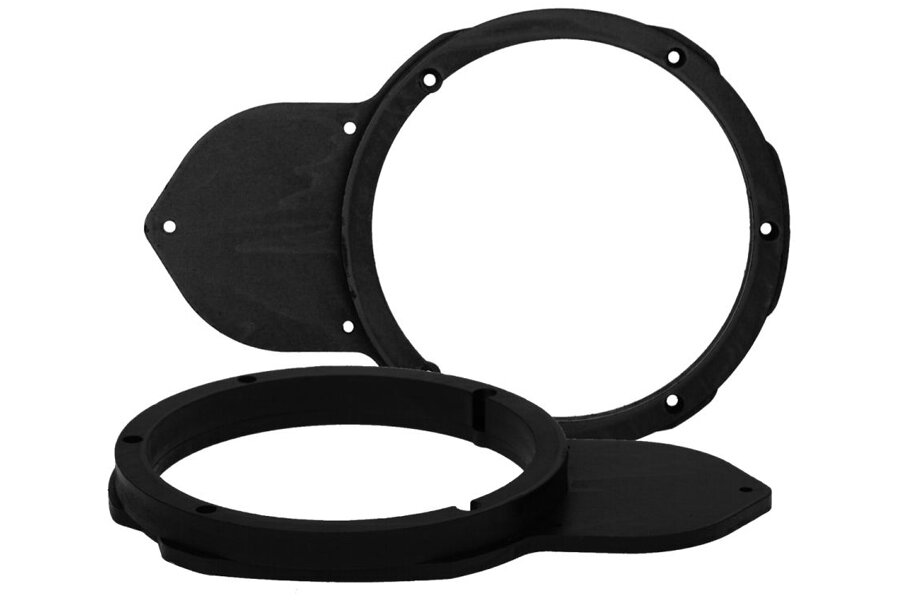 Volkswagen Passat B6/B7/CC 200mm front door speaker adapter rings (MDF)